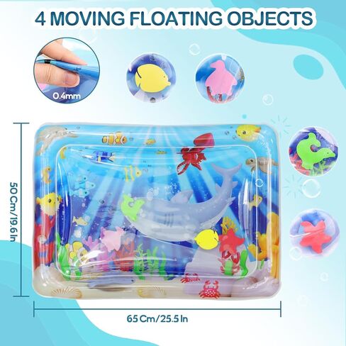 Water Sensory Playmat for Cats, Thickened Upgraded Cat Dog Toys Bored Pet Animals Cat Kicker Toys Self Play Mat, Interactive Toys Pet Water Sensory Mat Pad Pet Cooling Mat Indoor Outdoor Exercise in Saudi Arabia