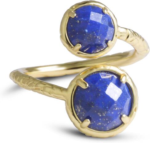 Lapis Lazuli Ring, Natural Blue Stone Ring for Lapis Lazuli Jewelry, Adjustable Handmade Ring for Women, September Birthstone Lapis Ring Gift for Her in Saudi Arabia