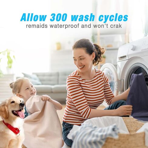 Dog Bed Covers Replacement Washable Small, 100% Waterproof Dog Bed Cover Soft Noiseless Dog Bed Sheets 50% Increase Durability, Blue 2 Pack 36 x 23 inch for Dog Bed/Pet Bed in Saudi Arabia