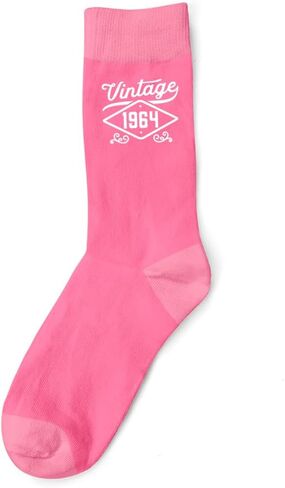 60th Birthday Gift Vintage Novelty Pink Women’s Socks Keepsake Idea 60 Years Old in Saudi Arabia