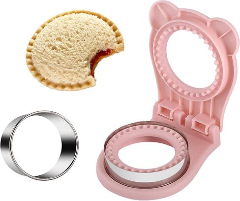 Sandwich Cutter and Sealer, Decruster Sandwich Maker for kids lunch Uncrustable Sandwich Maker，Easy for School Lunchbox and Bento Box Grey in Kuwait