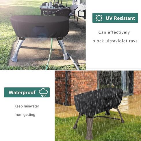 Pet Bathtub Cover, Portable Dog Bath Pool Cove W/Buckle Strap, 600D Oxford Fabric, Weatherproof, Easy to Elean, for Indoor, Outdoor, Pet, Dog, Cat Multiple Brand Elevated Bath Station Pet Bath Pool in Saudi Arabia