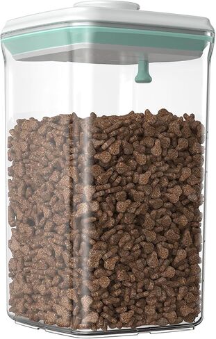 Dog-Cat POP Treat-Airtight jar-Container - 2.2 Qt/2 L | Stackable One-Touch Opening | For Snacks Candy Salt Herbs Spices | BPA-Free in Kuwait