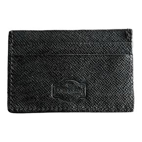Genuine Leather Card Holder, Luxury Cowhide Leather Card Holder, Minimalist Card Holder, Leather Card Holder, Small Card Case, Wallet for Cards, Card Holder for Men (Black)