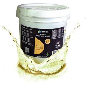 Webb's Water Aluminum Hydroxide Phosphate Binder for Aquatic Plants and Animals - Renal Support Supplement with Epakitin Powder - Ideal for Pond Care - 7 lbs.