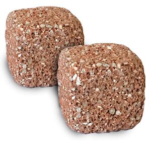 Stone Natural Volcanic Water Clarifier and Odor Remover Rock for Aquariums, Nano, 2-Pack