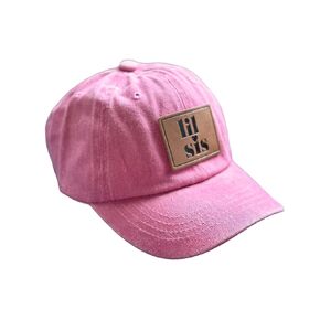 Big Sis Lil Sis Snapback Leather Patch Hat, Big Sister Hat, Big Sister Announcement, Baby Shower Hospital Gift For Girls From Baby, Sister Matching Hats, Big Sis Gifts From Sibling. (Lil Sis)