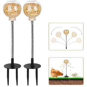 Peck Toy, Interactive Slow Feed Release Toy for Your Flock, Chicken Slow Feeder Boredom Busting Fun Maintain Your Hens Entertained(2 Pack)
