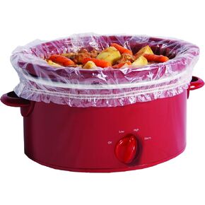 PanSaver Slow Cooker Liners - Disposable Liners for Instant Cleanup with No Scrubbing (Fits 3-8 Quarts, 8 Count)