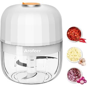 Electric Garlic Chopper 250ml,Mini Chopper Cordless With 304 Stainless Steel Blade, Mini Food Processor For Onion, Chili, Tomatoes, Electric Chopper For Kitchen in Saudi Arabia