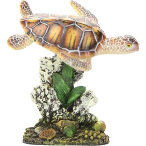 Penn-Plax Swimming Sea Turtle Decor - for Aquarium Fish Tank - Resin Decoration, Small (RR1104) in Kuwait