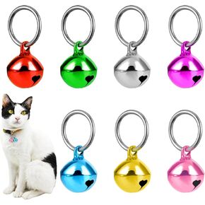 24 Pcs Cat Bells, Dog Cat Bell for Collar with Loud Crisp Sound, Pet Bells for Dog Cat Collar, Charm Pet Pendant Accessories, Loose Beads Pet Accessories, Jingle Bell for Christmas Decoration Party
