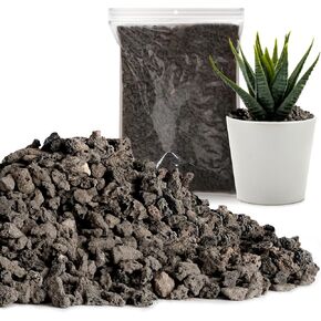 Red Lava Rock 5LB for Plants Garden Landscaping Decoration Aquarium Volcanic Horticultural Bonsai Terrarium Fish Tank Decorative Stone, Size from 0.25 to 0.35 Inches