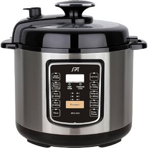 SPT EPC-13C 6.5-Quart Stainless Steel Electric Pressure Cooker with Quick Release Button