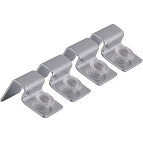 4pcs Aquarium lid Clips Glass Aquarium Fish Tank Accessories Aquarium Cover Support Aquarium Cover Clip Aquarium Clips Acrylic Aquarium Glass Holder Stainless Steel Cover Plate