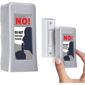 Do Not Disturb Doorbell Button Cover, Compatible with Doorbell Pro/Nest Doorbell, Please Do Not Ring Signs, Suitable for Undisturbed Napping, Baby Sleep, and Dog Barking 2 Pack