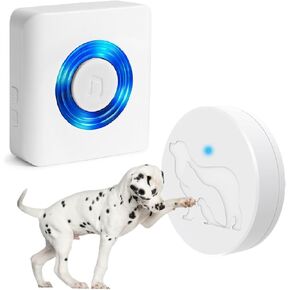 EverNary Dog Door Bell, Dog Bells to Go Outside, Dog Doorbell for Potty Training, Large Area Waterproof Touch Button,1000FT Range, 55 Chimes,1 Receiver &1 Button