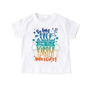 So Long PreK It's Been Fun Look Out Kindergarten Here I Come Back To School T-shirt Pre-K Graduate Shirt (5-6 Years, Kindergarten Girl Printed Shirt)