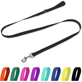 Waterproof Dog Leash, 5/6 FT Durable Odor-Proof Dog Leashes with Strong Metal Hooks Fits Small Medium or Large Dogs (Blue, 6FT - 1 inch Width)