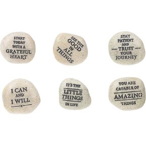 Ganz In all things be grateful charm token rock ~ Inspirational Phrase will Vary