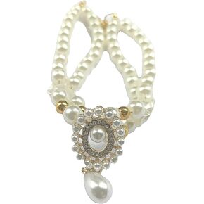 Cat and Dog Collar A Vintage Pearl for Pets, Elegant Decoration for Cats and Dogs (S)