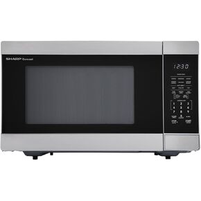 SHARP ZSMC1662KS Countertop 1100 Watt Microwave Oven, cu. ft, Stainless Steel, 1.6 CuFt, Stainless