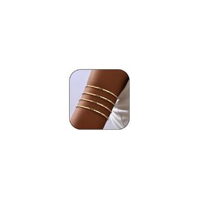 Arm Cuff Jewelry for Women Open Upper Arm Cuff Layered Arm Bracelet Adjustable Cuff Bangle Bracelets Halloween Cosplay Jewelry