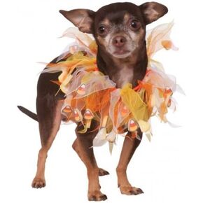 Rubie's Costume Co Fancy Candy Corn Pet Collar, Large/X-Large