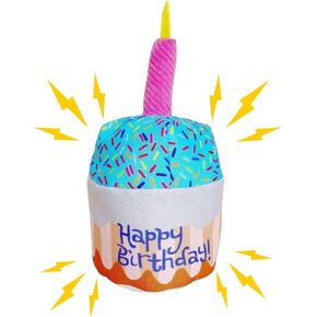 Pet Dog Birthday Cake Cupcake Plush Squeaker Toy Dog Cat Supplies Gifts Gift (Birthday Cake)