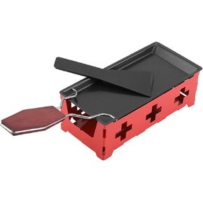 Raclette Grill, Raclette Mini Raclette Carbon Steel Holland Partyclette Rotaster Baking Tray for Kitchen Restaurant Hotel Home