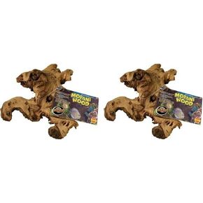Zoo Med (2 Pack) Laboratories AZMMAS Mopani Wood, Small, 6 to 8-Inch