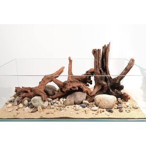 LANDEN Dragon Wood Natural Driftwood for Aquarium Freshwater Tank Reptile Habitats, 40L (4~12 inches, 9pcs)