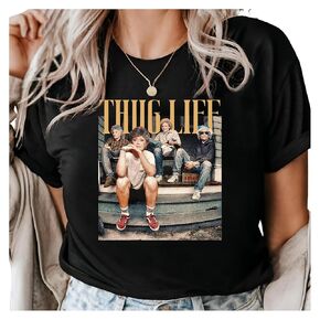 Funny Golden Girls Shirt, THUG LIFE - Dorothy, Rose, Sophia, Blanche, Funny GG tshirt, Gift for TV Fan, Tee Sizes Small to XL, Plus Size 2XL to 4XL (XL)