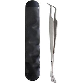 Silver 2 in 1 Tick Removal Tool for Pets,Stainless Steel Professional Tick Tweezers Ticks Remover for Dogs, Cats and Humans,Flea and Tick Control,Tick Remover Tools