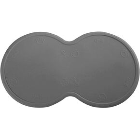 Silicone Dog Cat Bowl Mat Waterproof Pet Feeding Mat Non-Slip Dog Placemat Water Bowl Pad Dark Gray 18.7″x10.6″ in Kuwait
