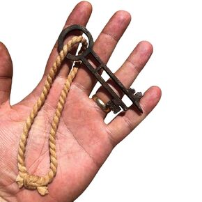 3D Printed Davy Jones Key - Hand-Painted with Realistic Metal Finish - Acrylic Paints - Perfect for Pirates of the Caribbean Fans and Cosplay