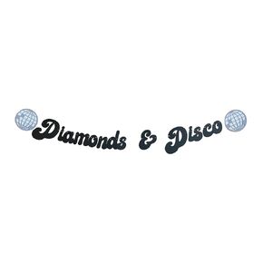 Disco and Diamonds Party Decorations, Disco and Diamonds Bachelorette, Diamonds and Disco Party, Diamonds and Disco Bachelorette, Disco Ball, Banner, 18 piece set