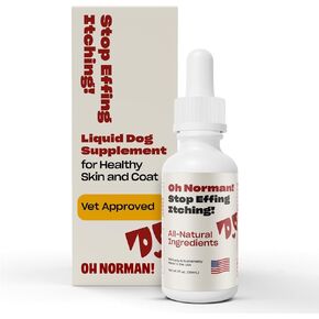 Stop Itching by Kaley Cuoco, All-Natural Itch Relief Supplement for Dogs, Veterinary Nutritionist Approved, for All Life Stages and Breeds, Made in USA, 1 Fl Oz