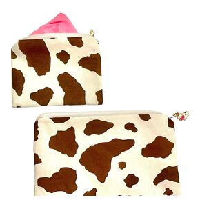 Cow Print Coin Purse Pouch, Storage Bag (Large)