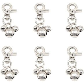6 Pcs Loud Pet Bells Cat Dog Collar Bells Keychain Handbag Charm Pendant Bells Necklace Collar Decoration for Dog Cat