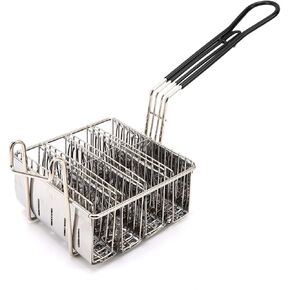 FAMKIT Taco Fryer Basket, Taco Shell Fryer, Holds 4 Shells Deep Fryer Taco Holder Basket with Grip Handle for Kicthen,Cake Shop,Fried Kicthen Shop
