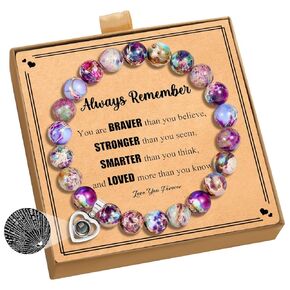Get Well Gifts for Women After Surgery, Life Is Tough but so Are You Bracelet as Inspirational Gifts for Cancer Patients, Encouragement Healing Gifts for Teen Girls Friends Sister Daughter