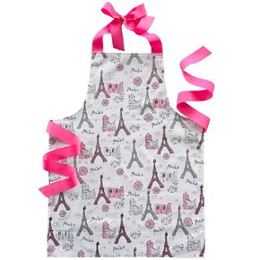 Sara Sews Handmade Sparkling Paris Tower Tween Girl Kitchen or Art Apron Gift