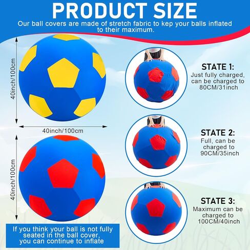 2 Pcs 40 Inch Horse Ball Cover Mega Ball Cover Play Balls Covers for Horses Herding Ball Cover in Saudi Arabia