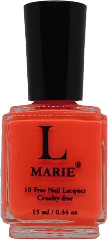 L Marie Nail Lacquer | Neon Collection | Couture Long Wear + 5 Days | Chip Resistant - Infinite Shine - Rich Hues | 10-Free -100% Vegan Friendly | 0.44 fl oz (pack of 1) (Strut'n Flamingo) in Saudi Arabia