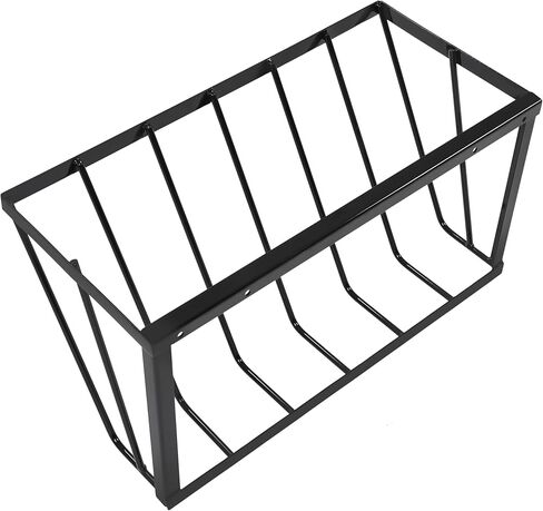 KUAFU Hay Rack تغذية الماشية مع حواف مستديرة مثبتة على الحائط دلو تغذية الخيول حامل تغذية القش شديد التحمل للخيول والماعز والأغنام والماشية والأبقار والماشية في المزرعة للاستخدامات الداخلية والخارجية in Saudi Arabia