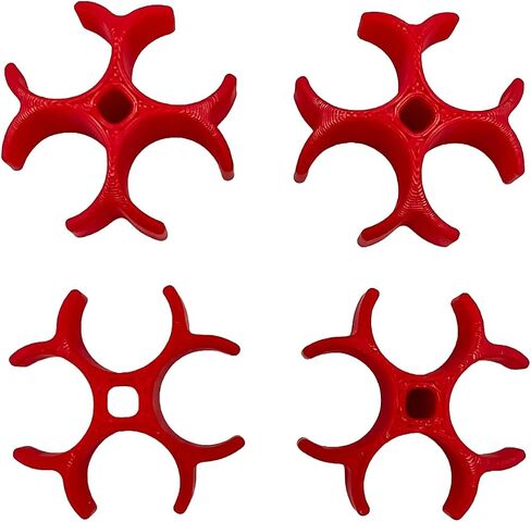 4-Pack 4-Tube Universal Case Feed Support Clamp for LEE Precision Case Feed Tubes (Red) in Saudi Arabia