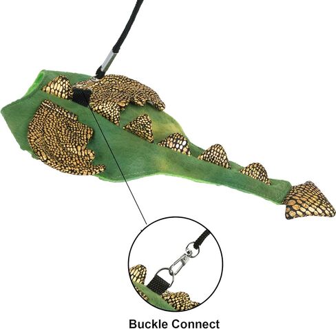 ADOGGYGO Bearded Dragon Harness Leash Set, Lizard Dragon Costume Adjustable Lizard Dinosaur Leash Harness for Bearded Dragon Reptiles (Green, Small) in Saudi Arabia