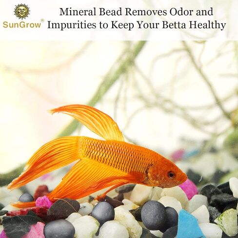 SunGrow Calcium-Rich Balls for Betta, Water Conditioner with Over 30 Beneficial Elements, Freshwater Fish Tank Decorations, 10 Pcs per Pack in Kuwait