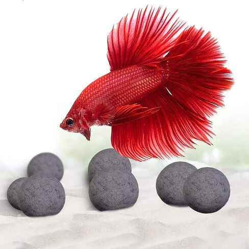 SunGrow Calcium-Rich Balls for Betta, Water Conditioner with Over 30 Beneficial Elements, Freshwater Fish Tank Decorations, 10 Pcs per Pack in Kuwait